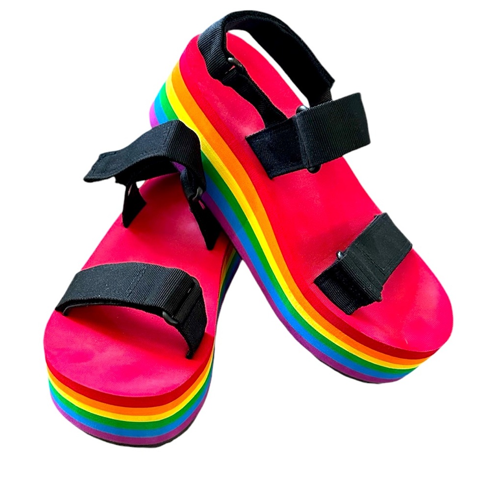PRIDE Rainbow 🌈 Platform Sandals